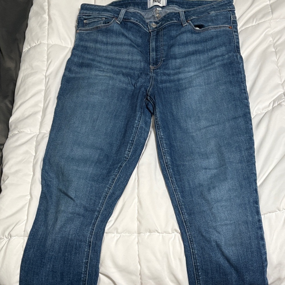 PAIGE Women's Blue Skinny Jeans